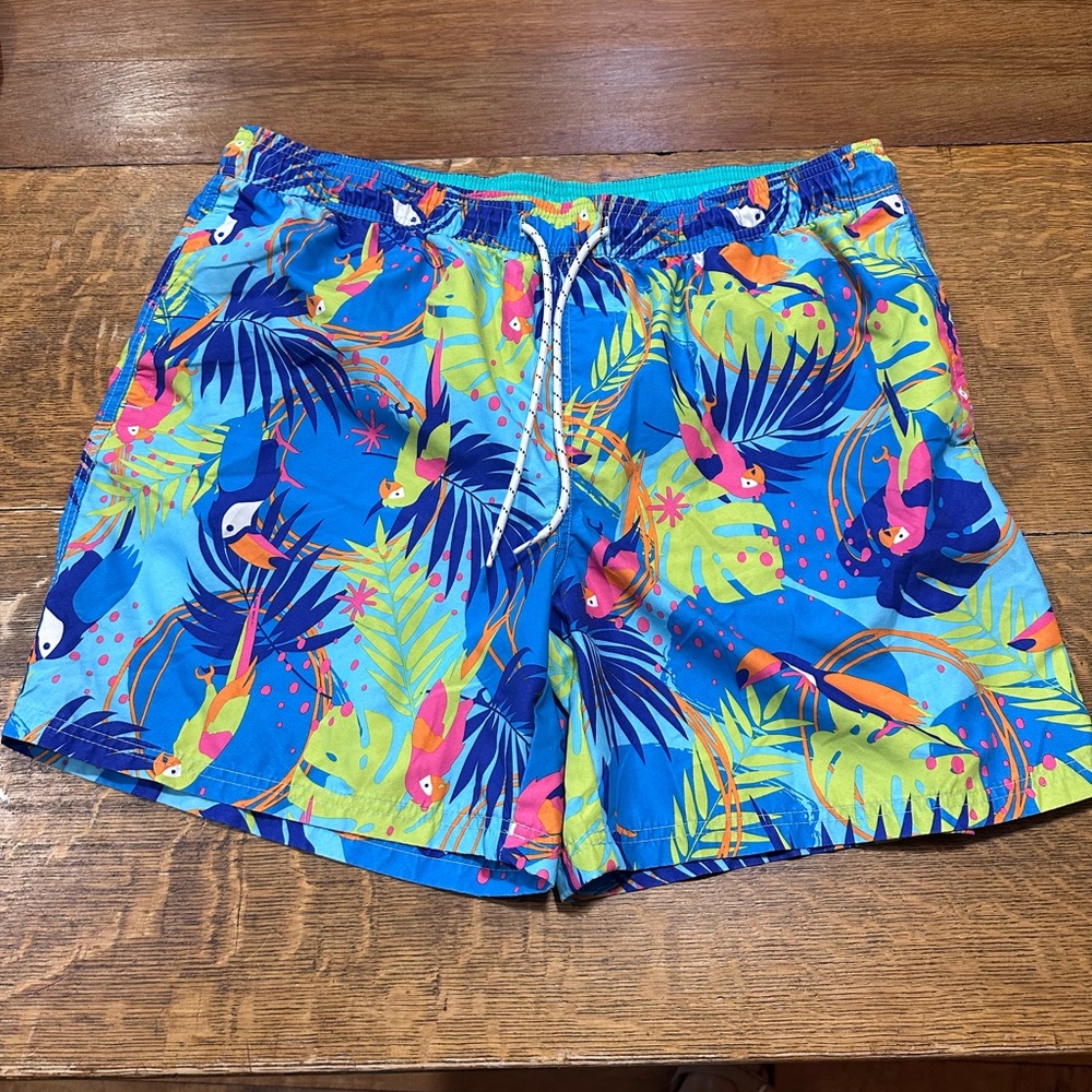 No Boundaries mens tropical‎ swim trunks sz xl vacation resort